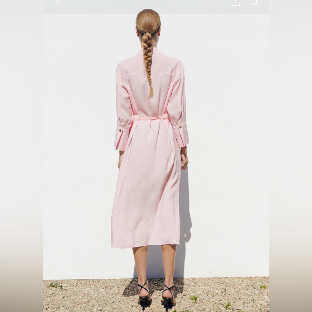 MIDI SHIRT DRESS - Picture 4 of 7